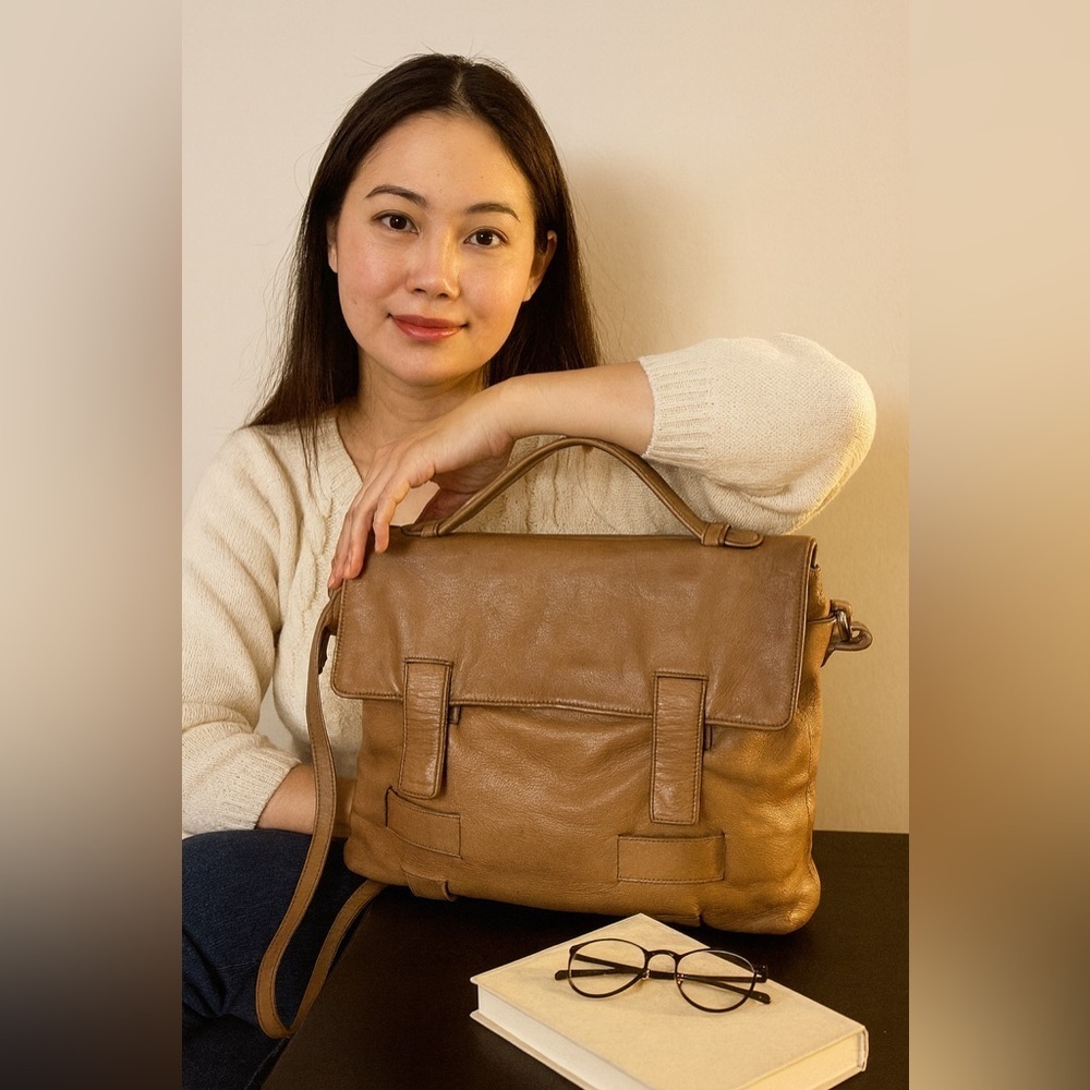 Donald J Pliner Leather Satchel